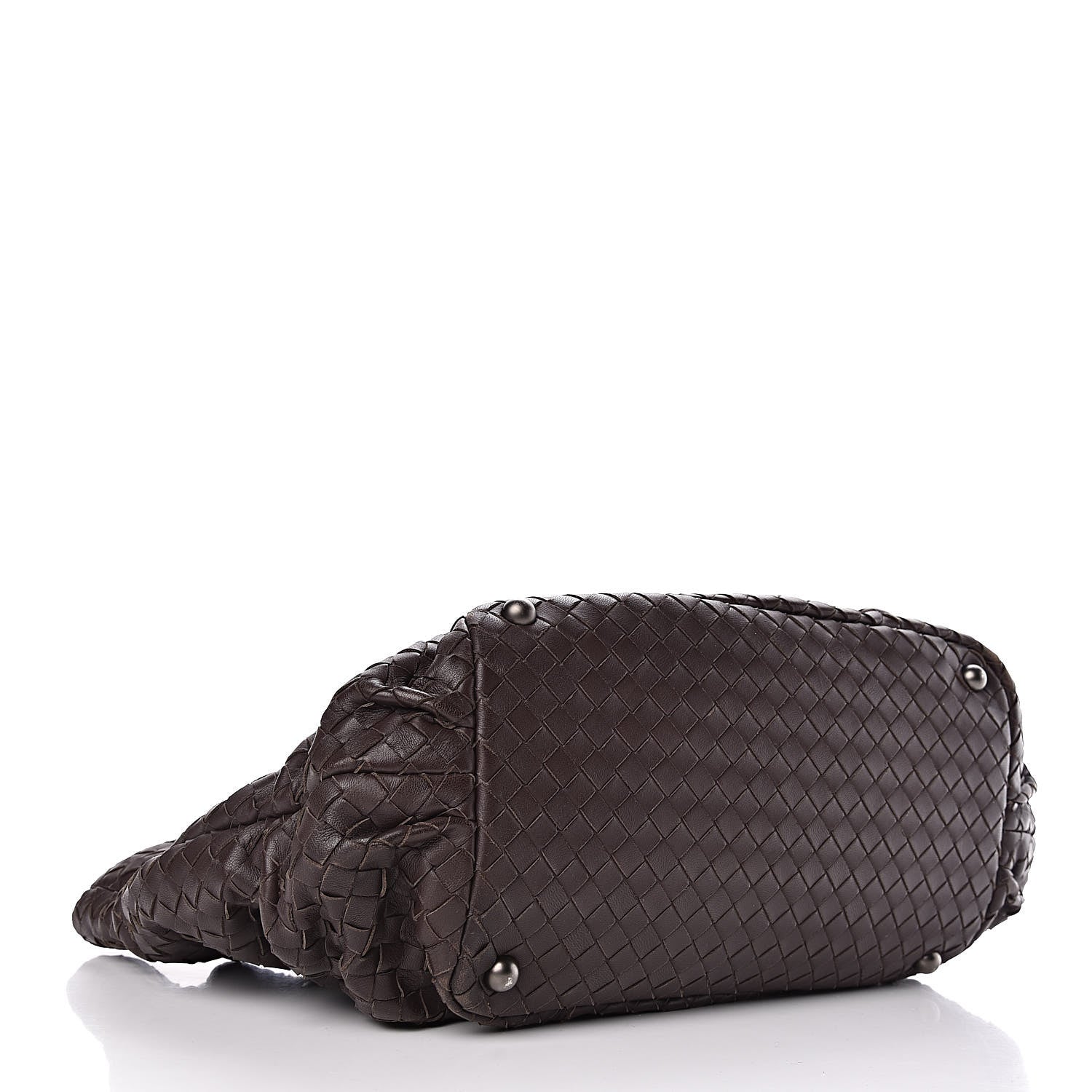 Bottega Veneta Nappa Intrecciato Pleated Tote Ebano 4 of 15