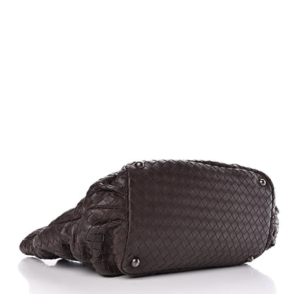 Bottega Veneta Nappa Intrecciato Pleated Tote Ebano 4 of 15