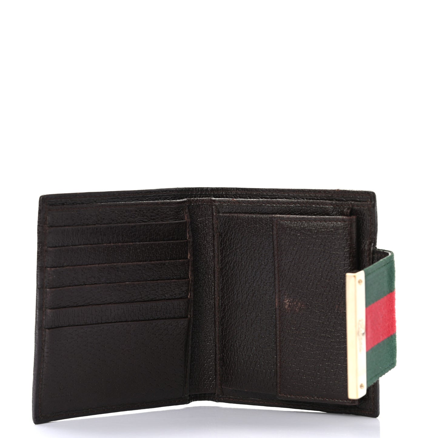 Monogram Web Ladies Web French Wallet Brown