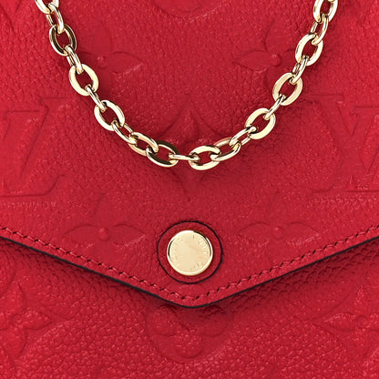 Louis Vuitton Empreinte Pochette Felicie Chain Wallet Scarlet 10 of 13