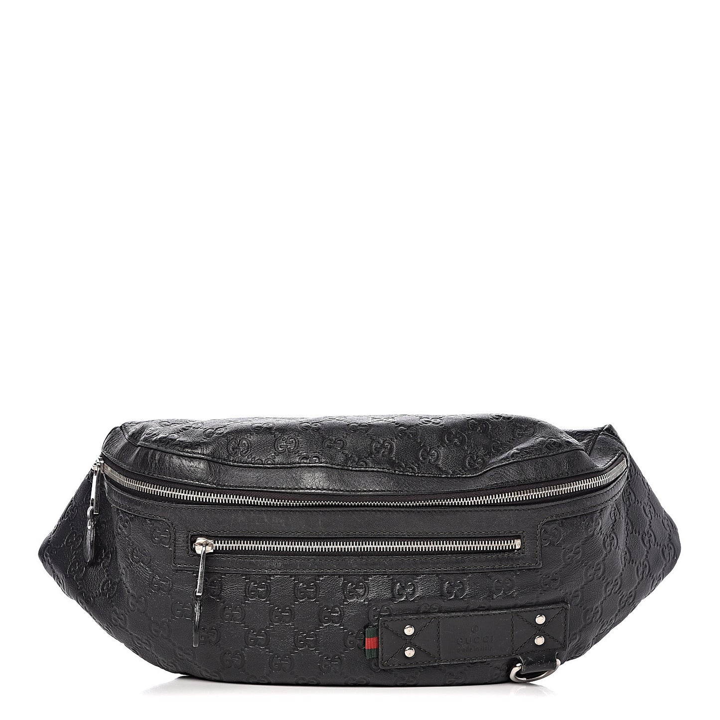 Guccissima Web Belt Bag Black