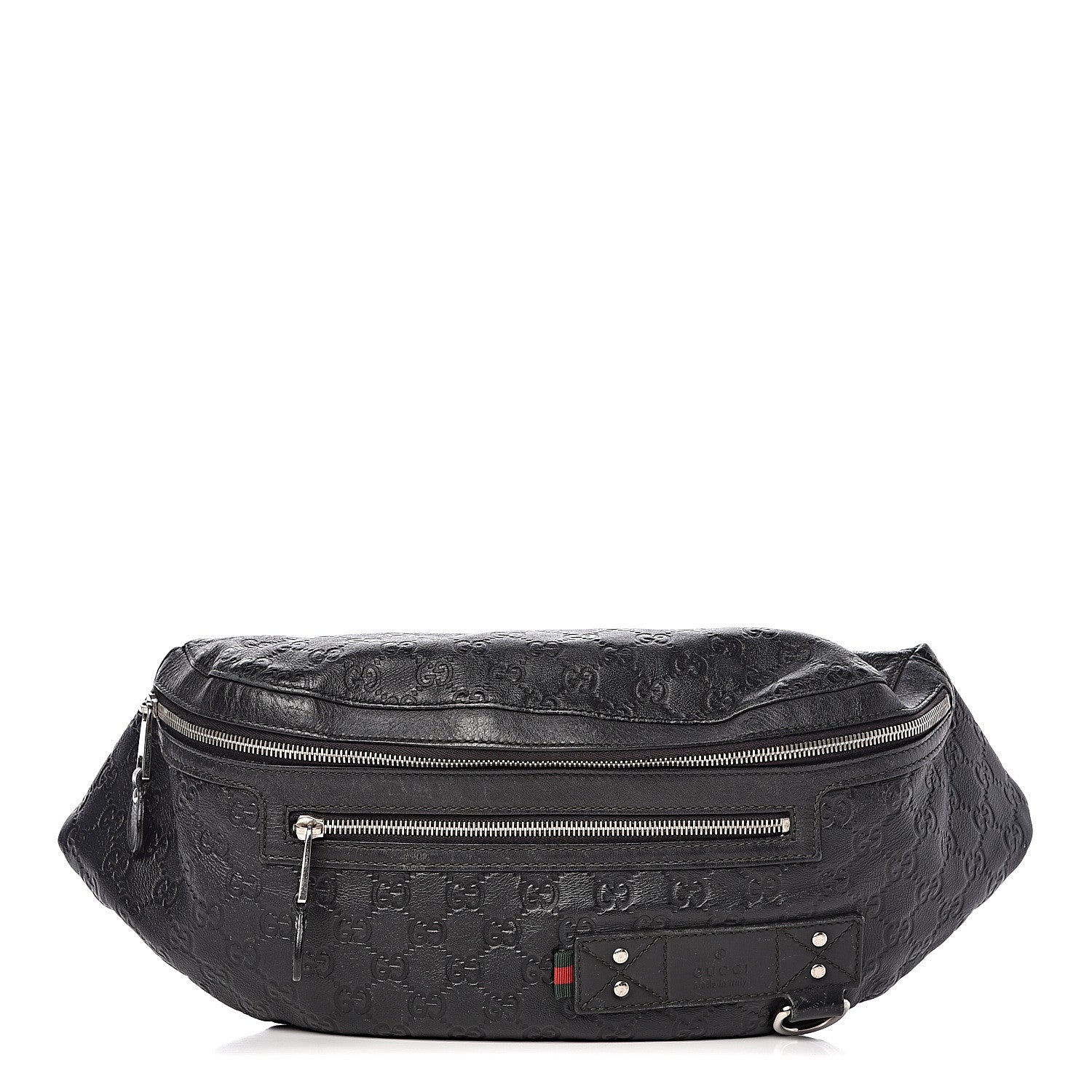 Gucci Guccissima Web Belt Bag Black 1 of 16