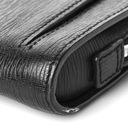 Salvatore Ferragamo Calfskin Wristlet Clutch Black 8 of 9
