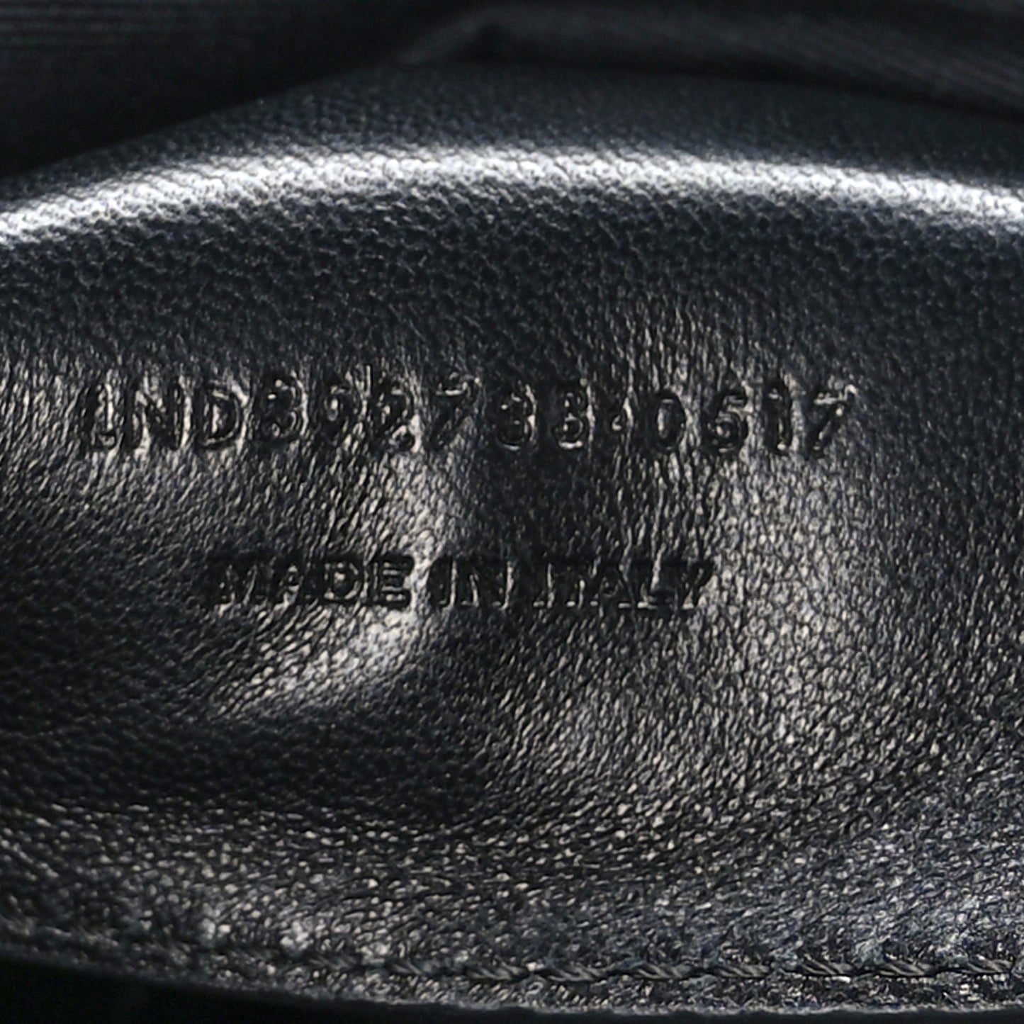 Sheepskin Matelasse Chevron Monogram Large College Satchel Black