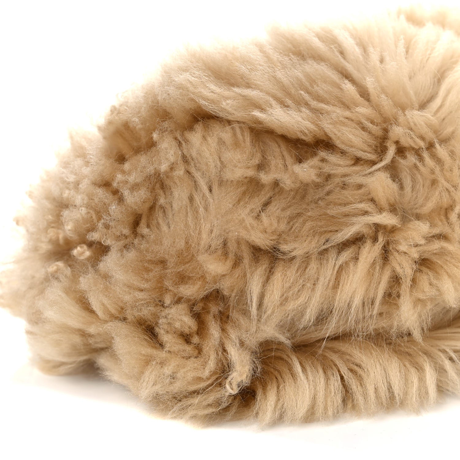 Bottega Veneta Shearling Lambskin The Pouch Chain Porridge 6 of 7