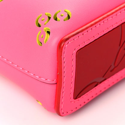 Christian Louboutin Calfskin Perforated Cabata Tote Pink Red 8 of 10