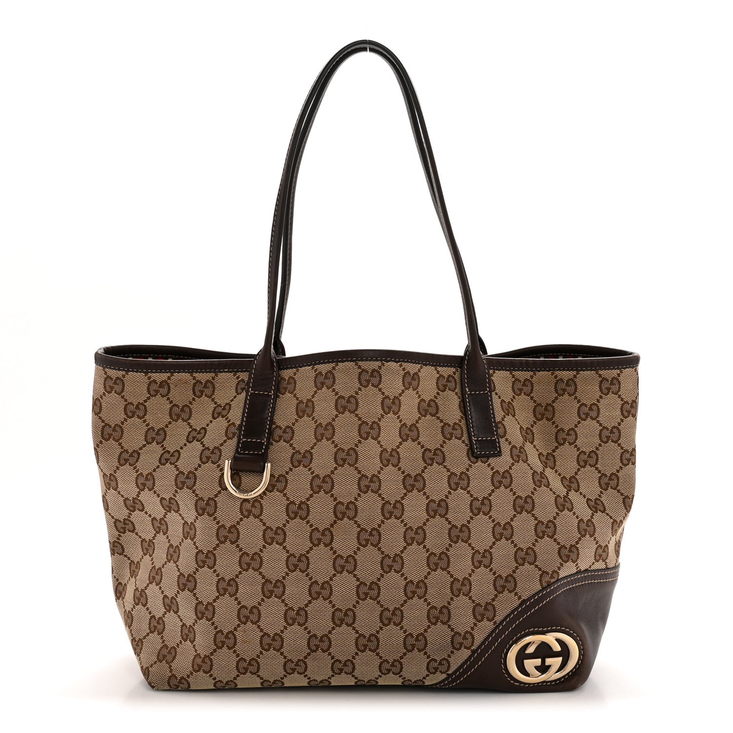 Monogram Medium New Britt Tote Brown