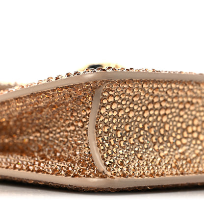 Bulgari Suede Crystal Embellished Serpenti Forever Small Day-to-Night Crossbody Bag Gold Multicolor 9 of 11