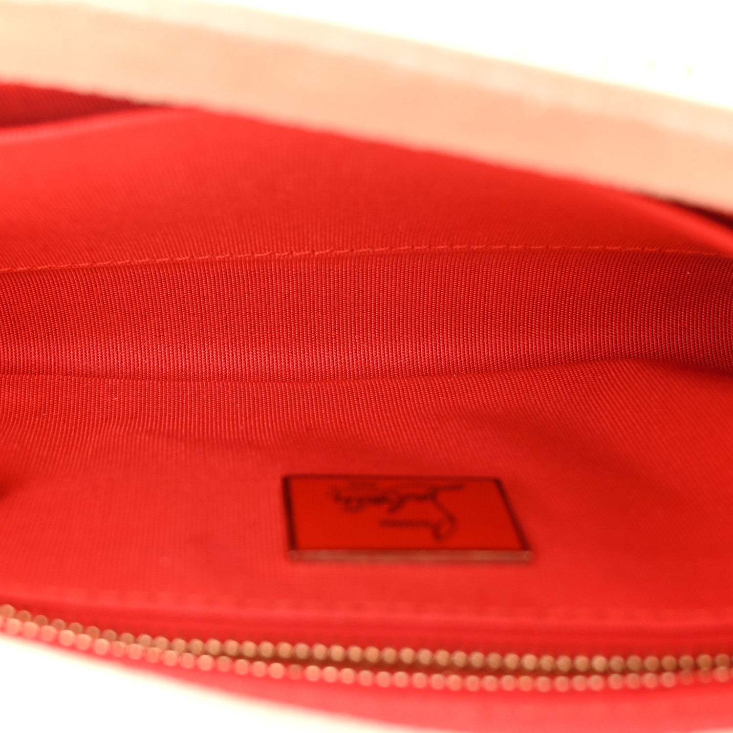 Christian Louboutin Patent Riviera Clutch Nude 5 of 9