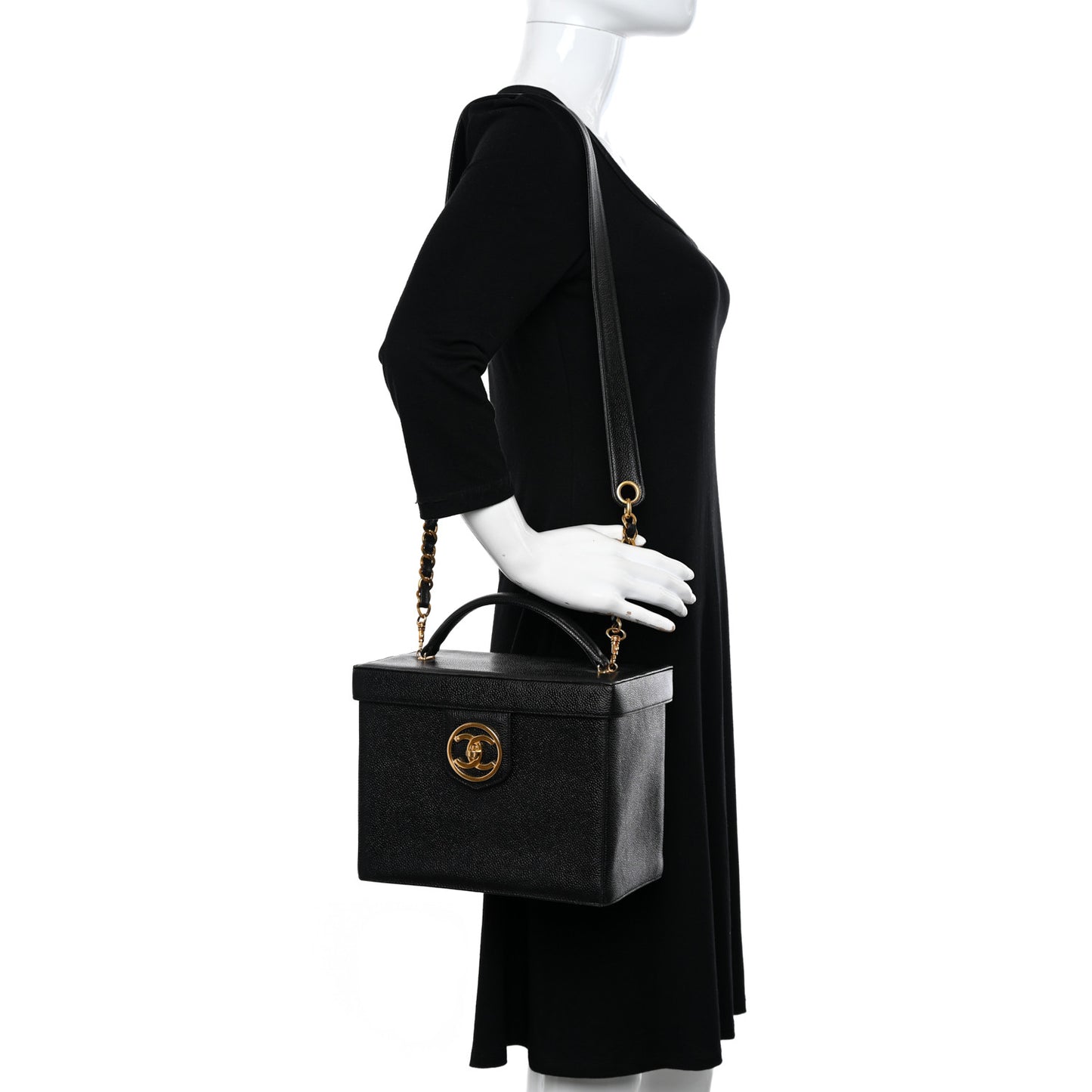 Caviar Vanity Train Case Black