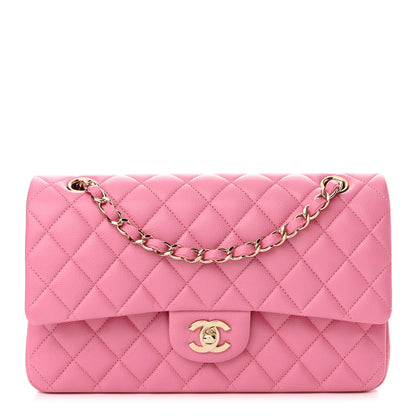 Chanel Caviar Quilted Medium Double Flap Pink 1 of 11