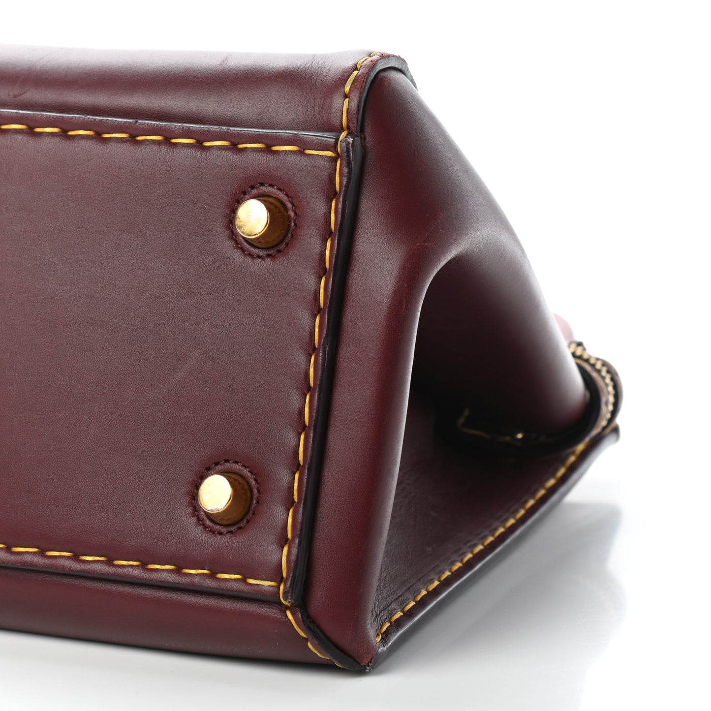 Smooth Calfskin Small Edge Shoulder Bag Burgundy