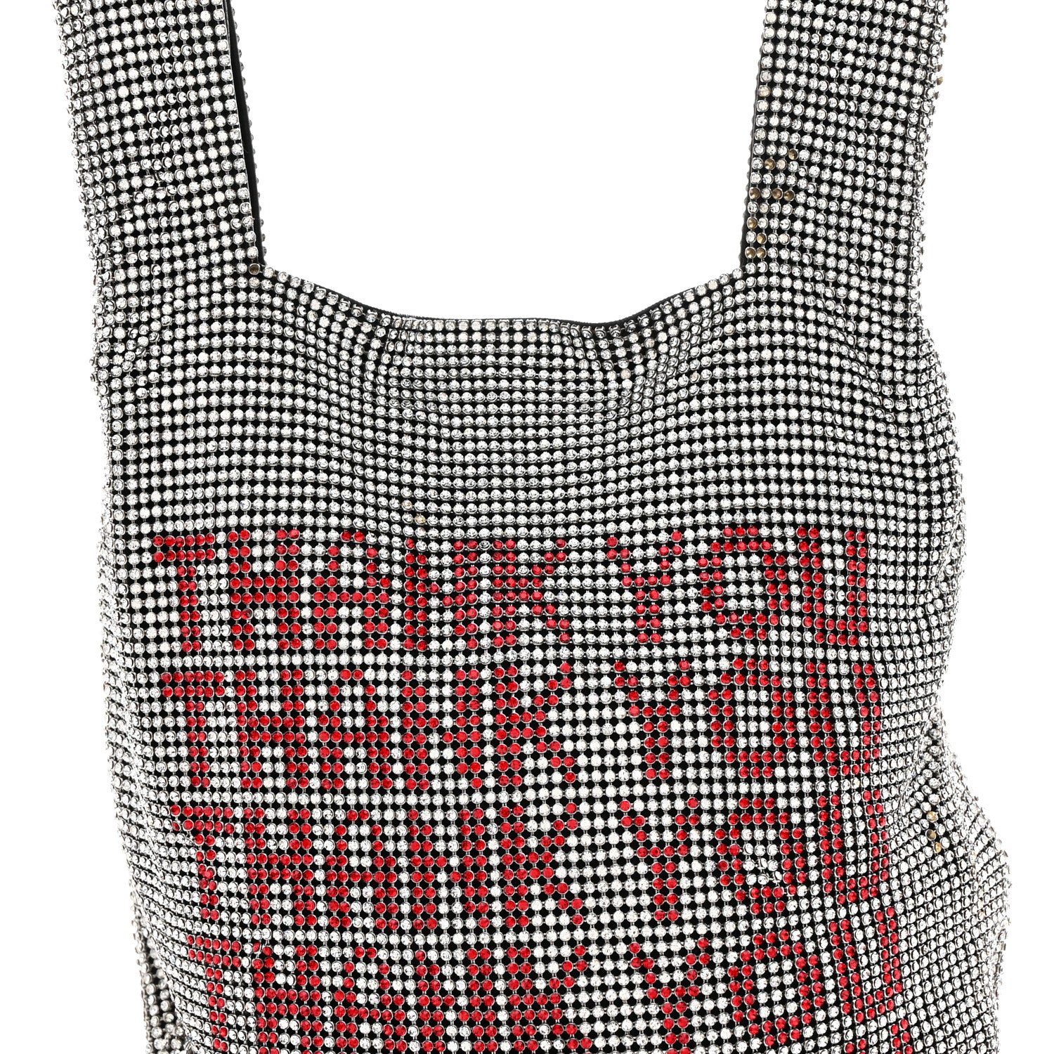 Alexander Wang Crystal Wanglock Mini Shopper Silver 7 of 9
