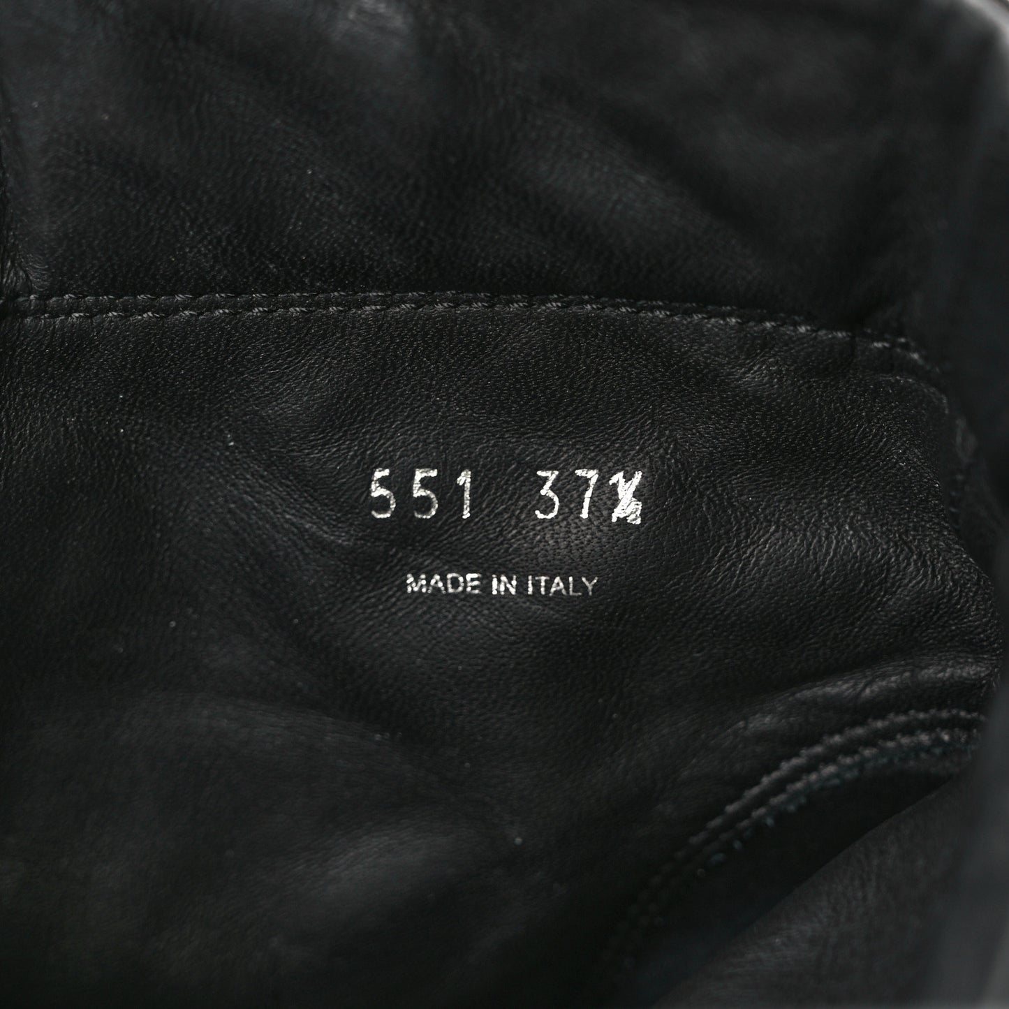 Re-Nylon Gabardine Metal Triangle Logo Wheel Pouch Pocket High Top Sneakers 37.5 Black