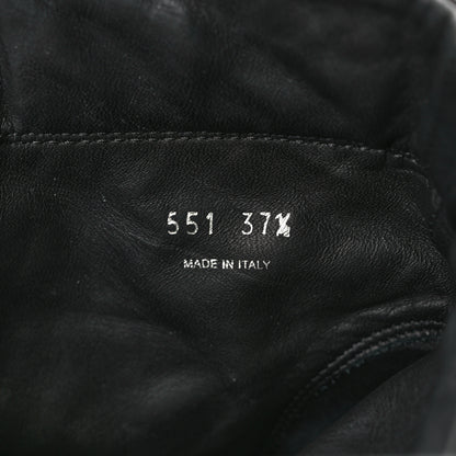 Prada Re-Nylon Gabardine Metal Triangle Logo Wheel Pouch Pocket High Top Sneakers 37.5 Black 7 of 10