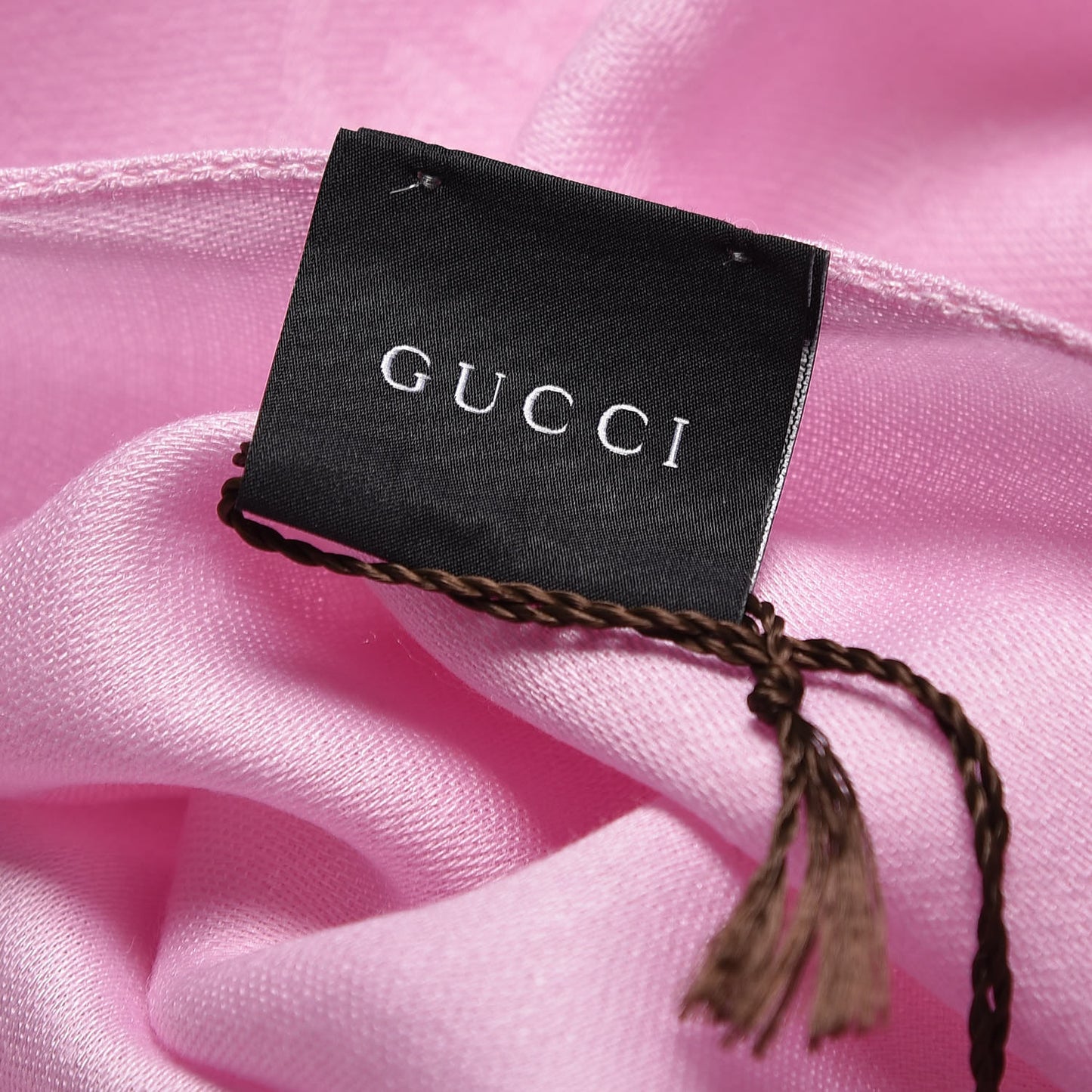 Wool Silk GG Monogram GGNat Scarf Rose