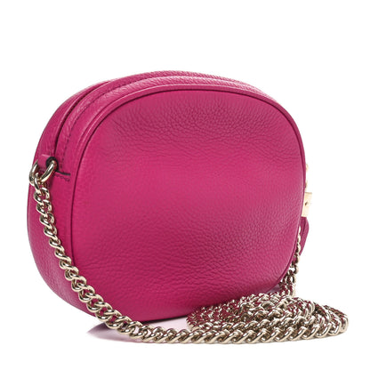 Gucci Cellarius Calfskin Mini Soho Chain Bag Bright Bouganville 3 of 10