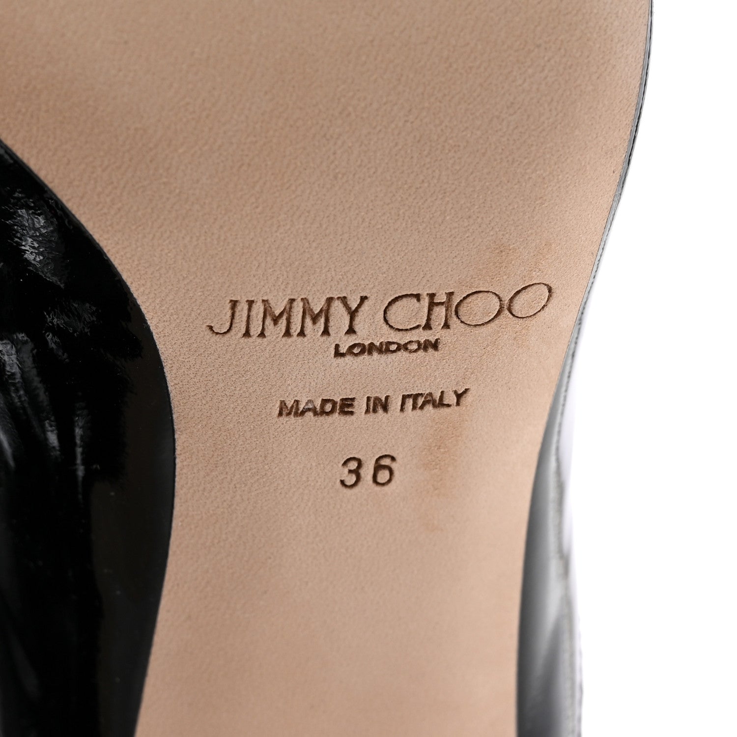 Jimmy Choo Patent Crystal Oriel 95 Boots 36 Black 6 of 11