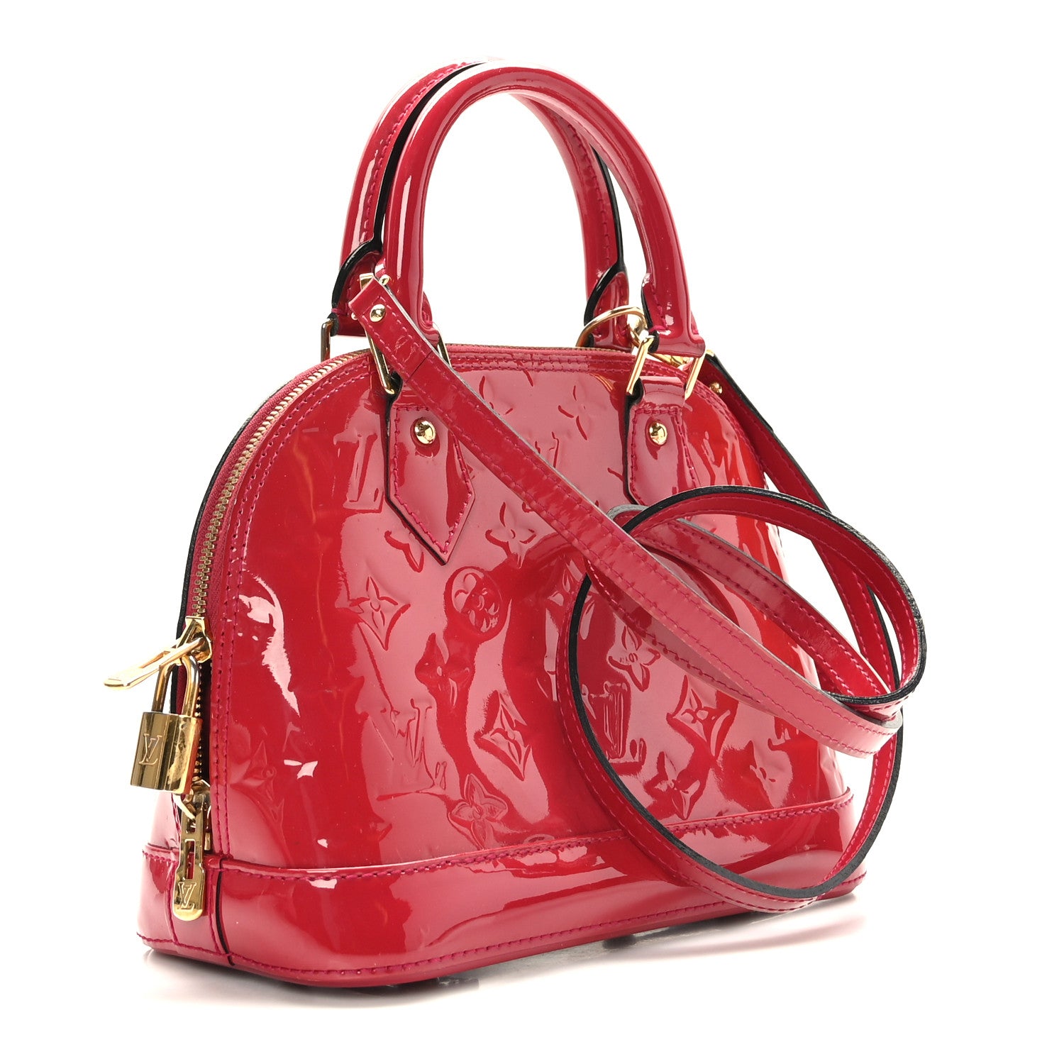 Louis Vuitton Vernis Alma BB Rose Indien 3 of 8