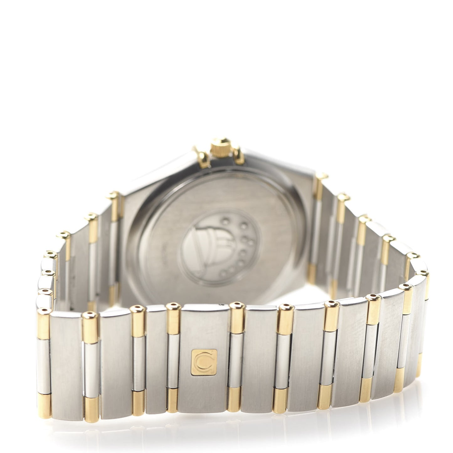 Stainless Steel 18K Yellow Gold 33mm Constellation Quartz Watch White 1312.30