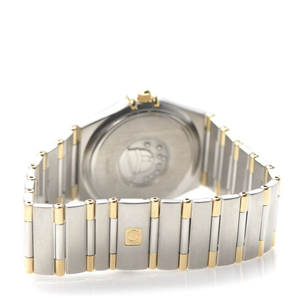 Omega Stainless Steel 18K Yellow Gold 33mm Constellation Quartz Watch White 1312.30 4 of 7