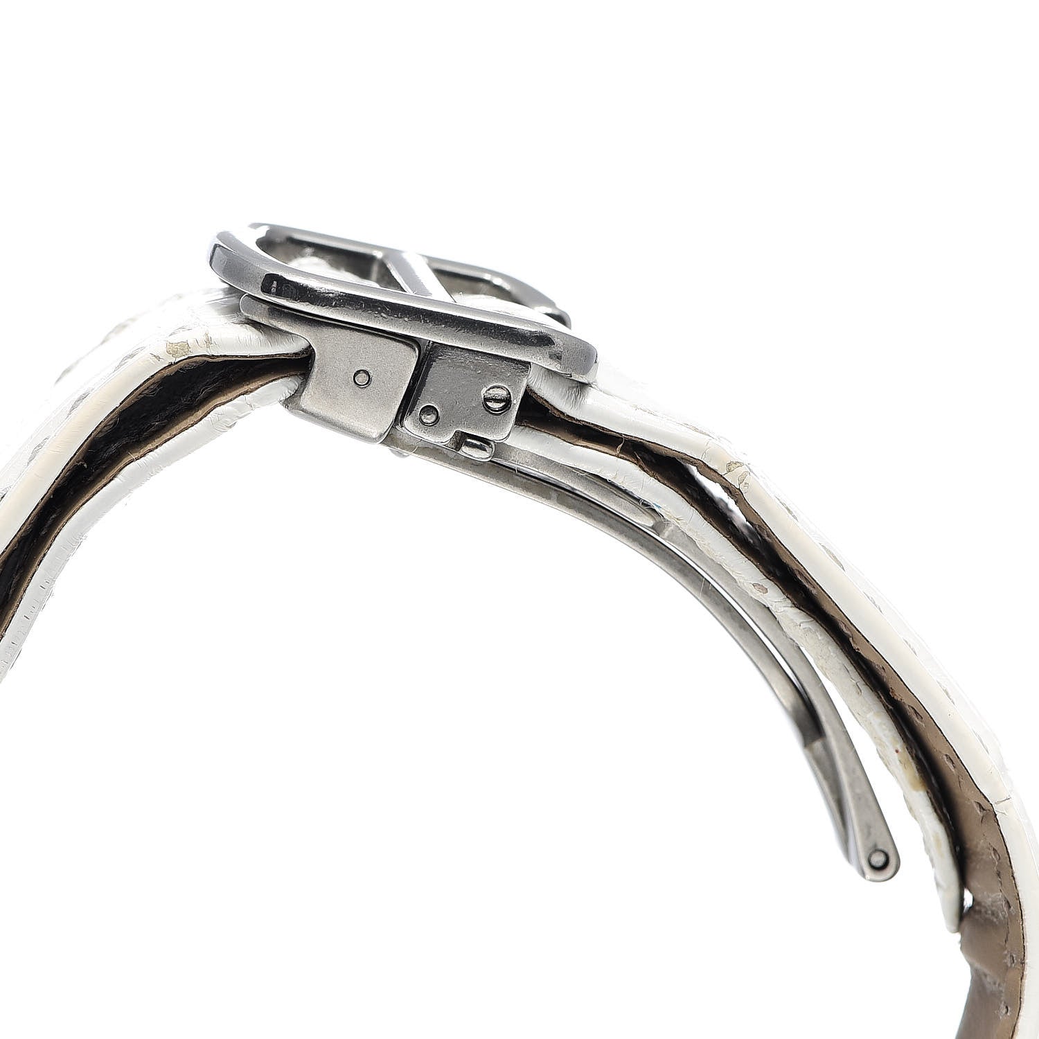 Cartier Stainless Steel Alligator 33mm Ballon Bleu De Cartier Automatic Watch White 8 of 9