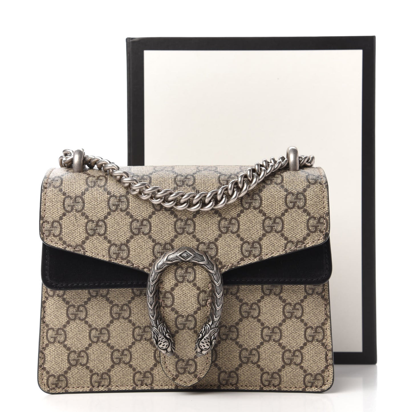 GG Supreme Monogram Mini Dionysus Shoulder Bag Black