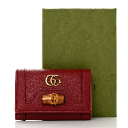 Gucci Wonka Grain Calfskin Diana 6 Key Holder Case Red 8 of 8