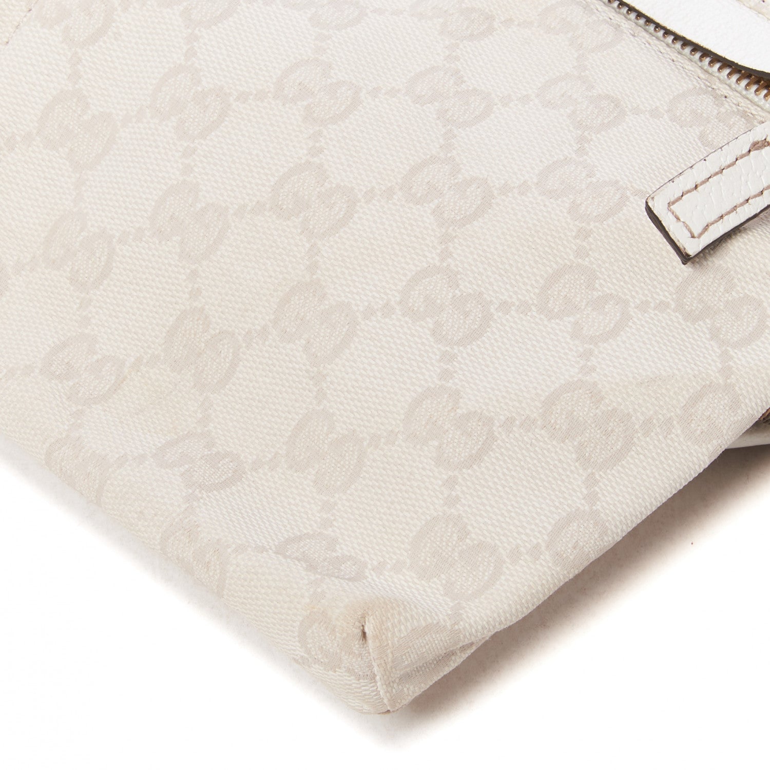 Gucci GG Monogram Web Double Pocket Belt Bag White 4 of 8