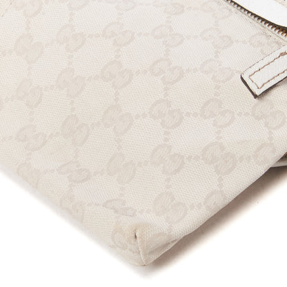 Gucci GG Monogram Web Double Pocket Belt Bag White 4 of 8