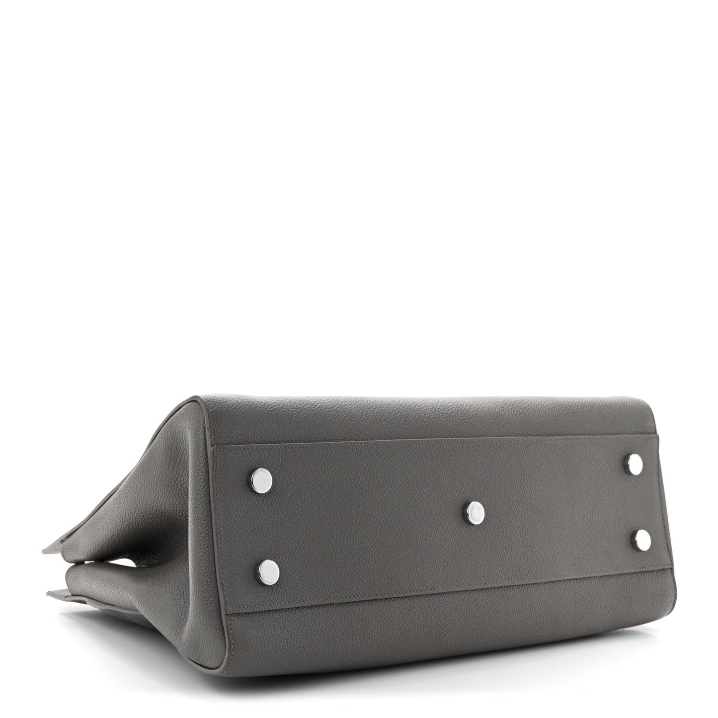 Grained Calfskin Medium Cabas Rive Gauche Fog