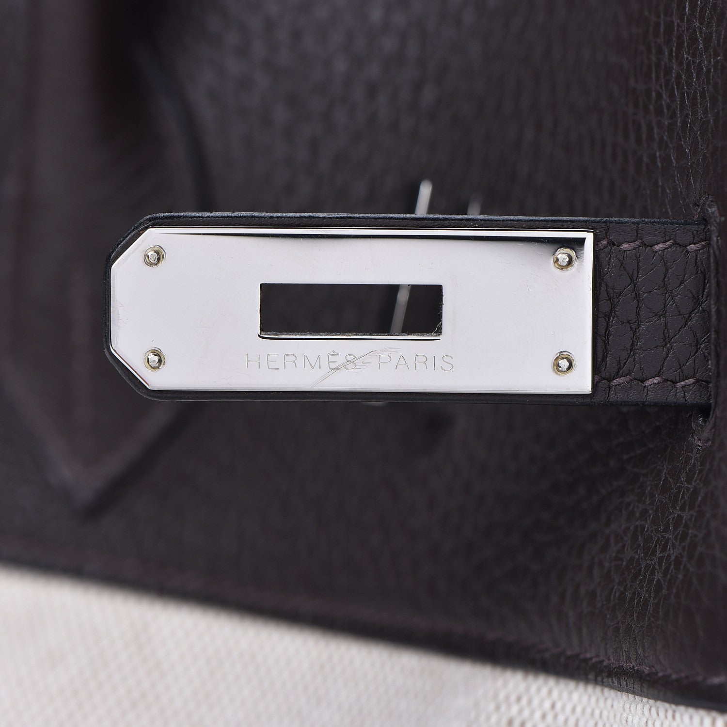 Hermes Toile Togo Birkin 40 Chocolate 23 of 37