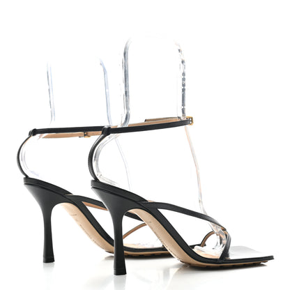 Bottega Veneta Lambskin Stretch Multi Strap 90mm Sandals 39 Black 4 of 7