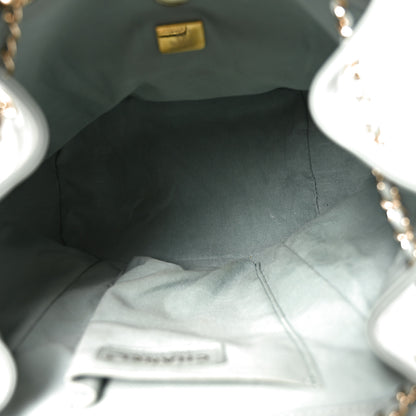 Chanel Lambskin Quilted Large Duma Drawstring Backpack Grey 5 of 10