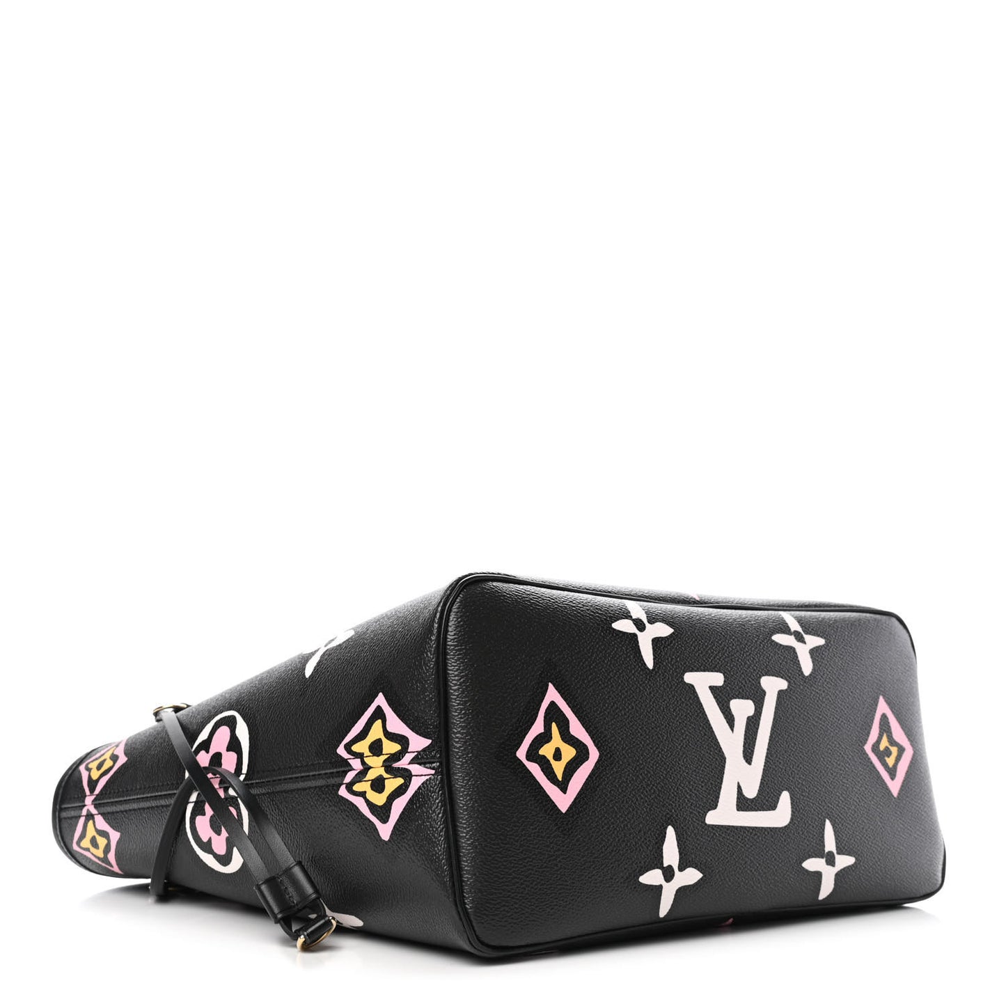 Monogram Giant Wild At Heart Neverfull MM Black