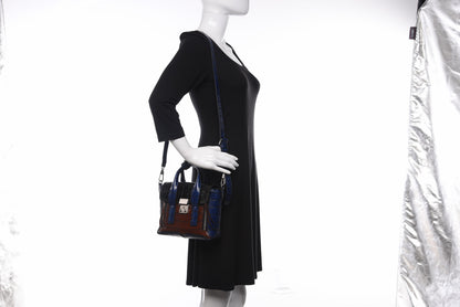 3.1 Phillip Lim 3.1 Calfskin Crocodile Embossed Mini Pashli Black Multicolor 2 of 13