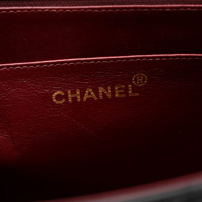 Chanel Lambskin Quilted CC Maxi Jumbo Single Flap Black 6 of 14