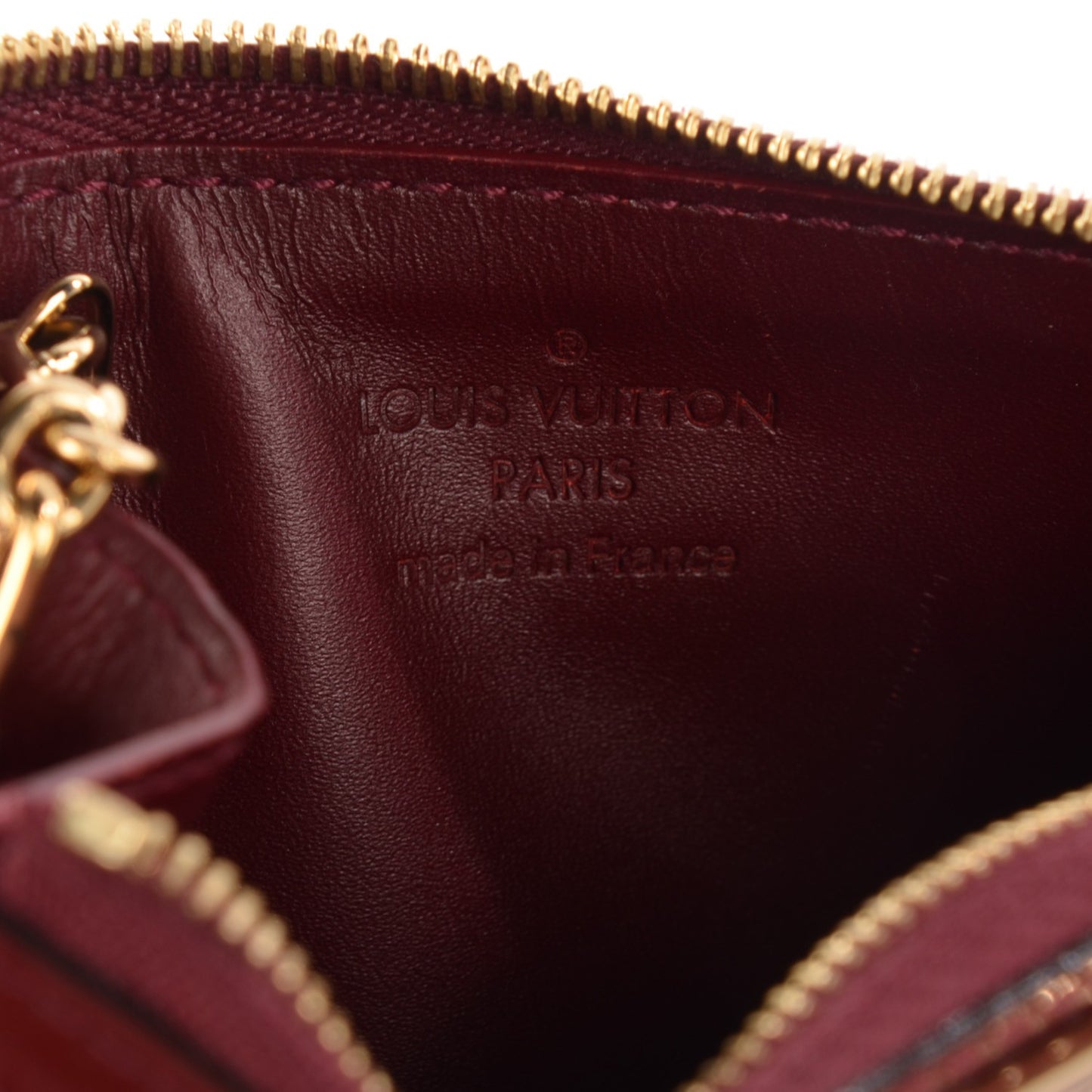 Vernis Key Pouch Griotte