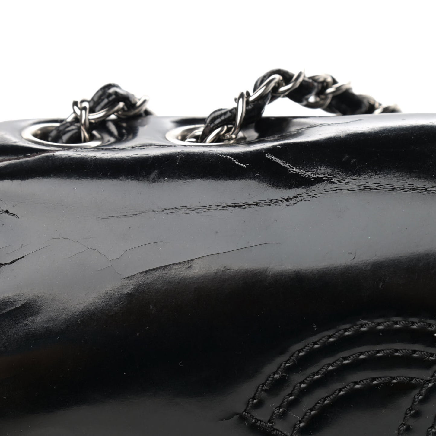 Vinyl Small Lipstick Flap Black