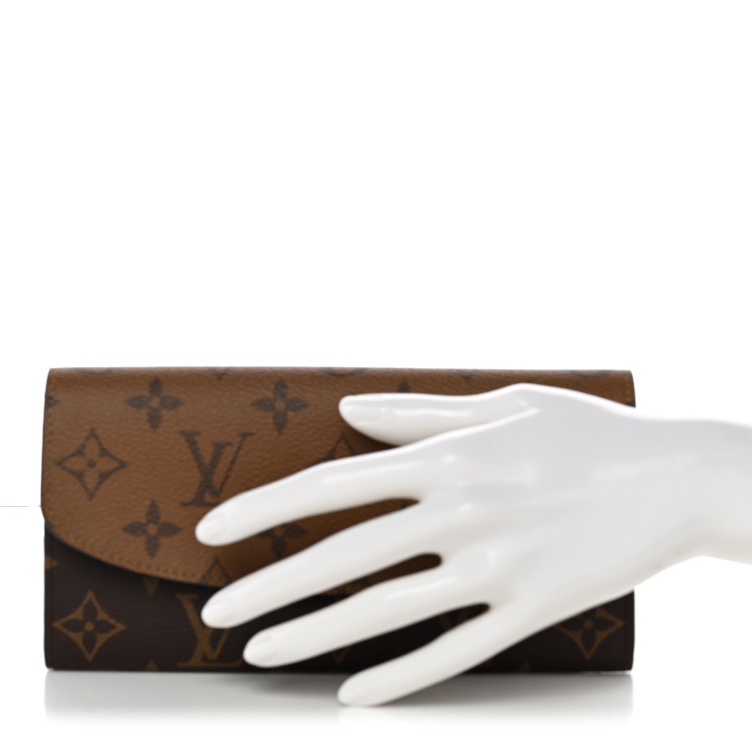Louis Vuitton Reverse Monogram Emilie Wallet 2 of 8