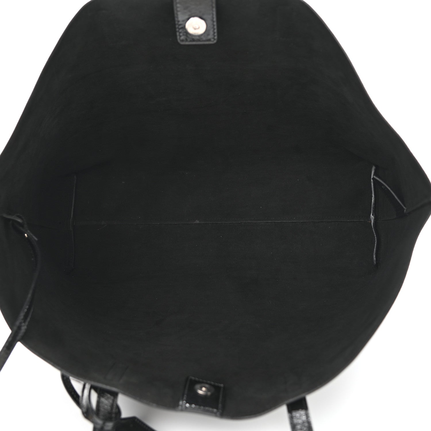 Saint Laurent Patent Calfskin Large Shopping Tote Black 6 of 14