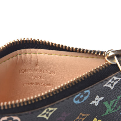 Louis Vuitton Monogram Multicolor Key Pouch Black 5 of 5