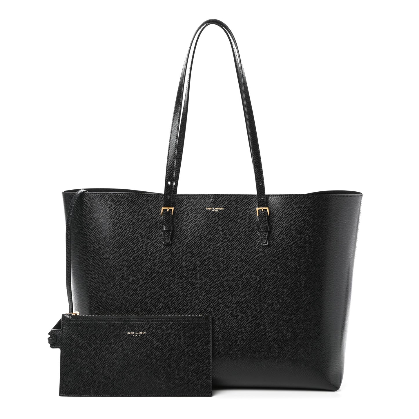 Calfskin Large Shopping Tote Black