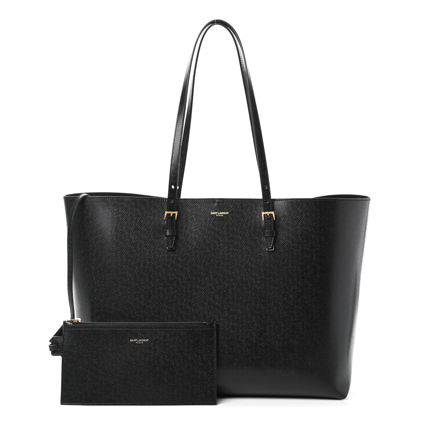 Saint Laurent Calfskin Large Shopping Tote Black 1 of 9