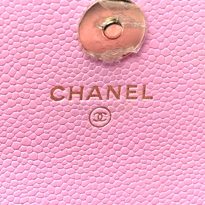 Chanel Caviar Quilted Business Affinity Clutch With Chain Flap Lilac 7 of 15