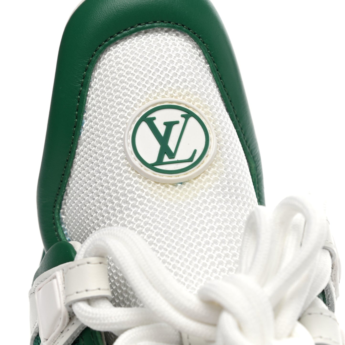 Calfskin Technical Nylon LV Archlight Sneakers 37 Green