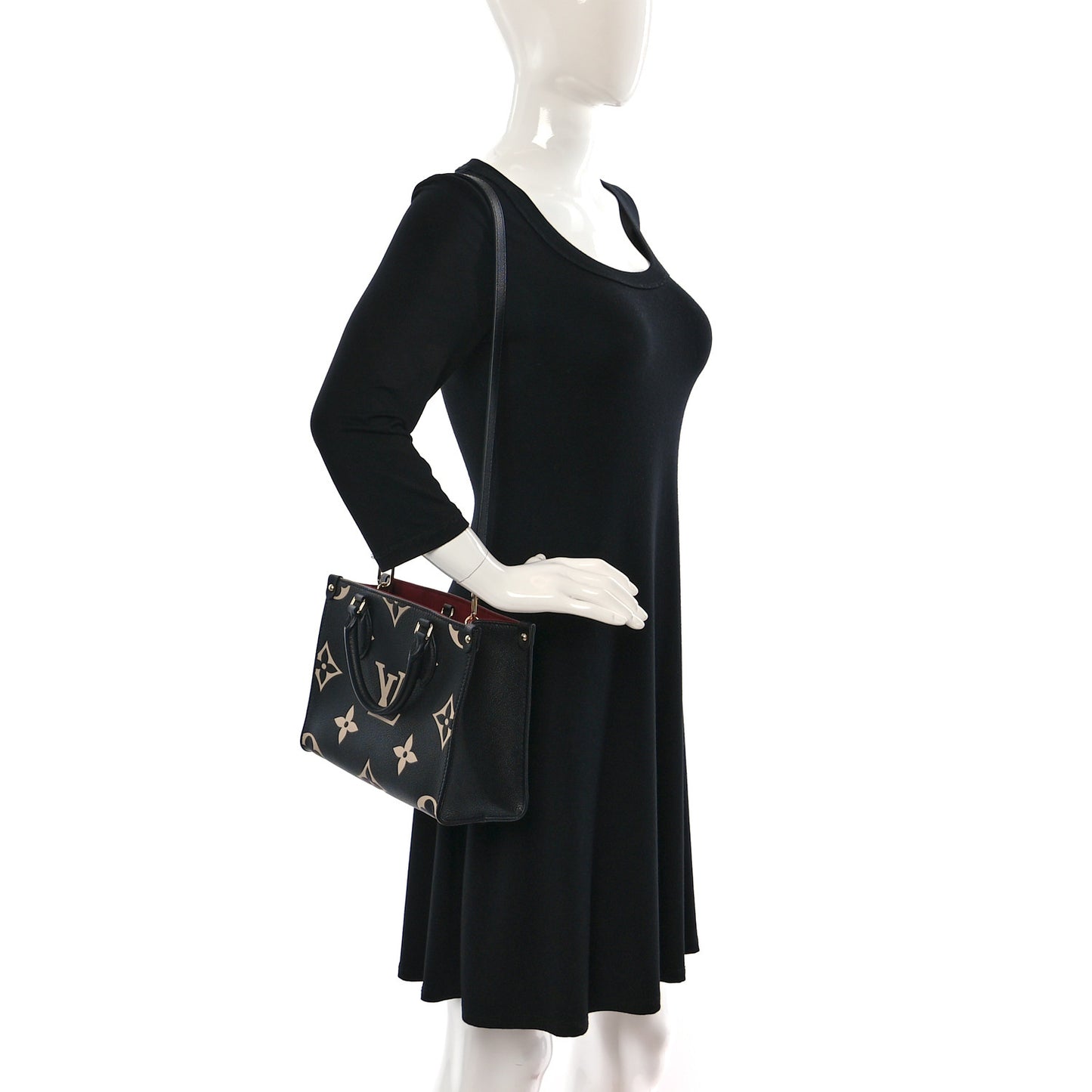 Empreinte Monogram Giant Onthego PM Black Beige