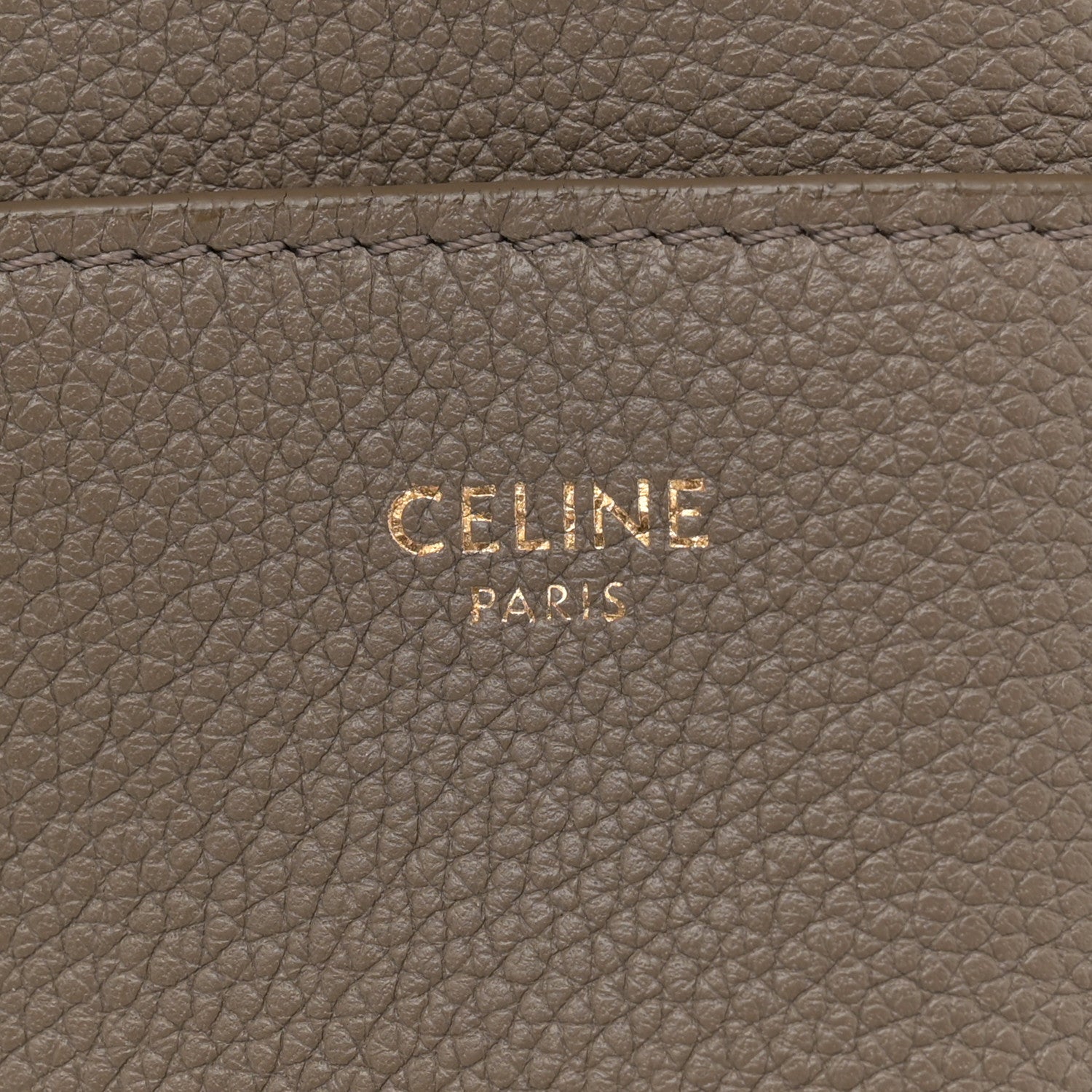 Celine Soft Grained Calfskin Sangle Bucket Bag Taupe 6 of 11