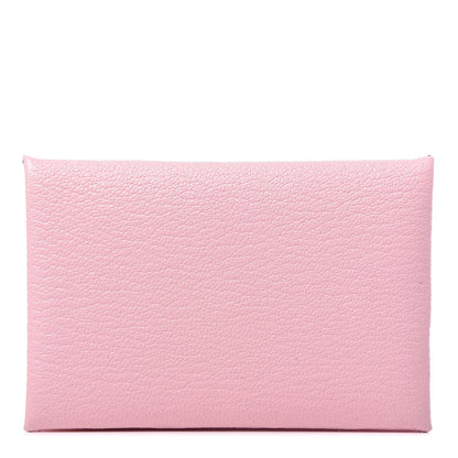 Hermes Chevre Mysore Calvi Card Case Rose Sakura 1 of 8