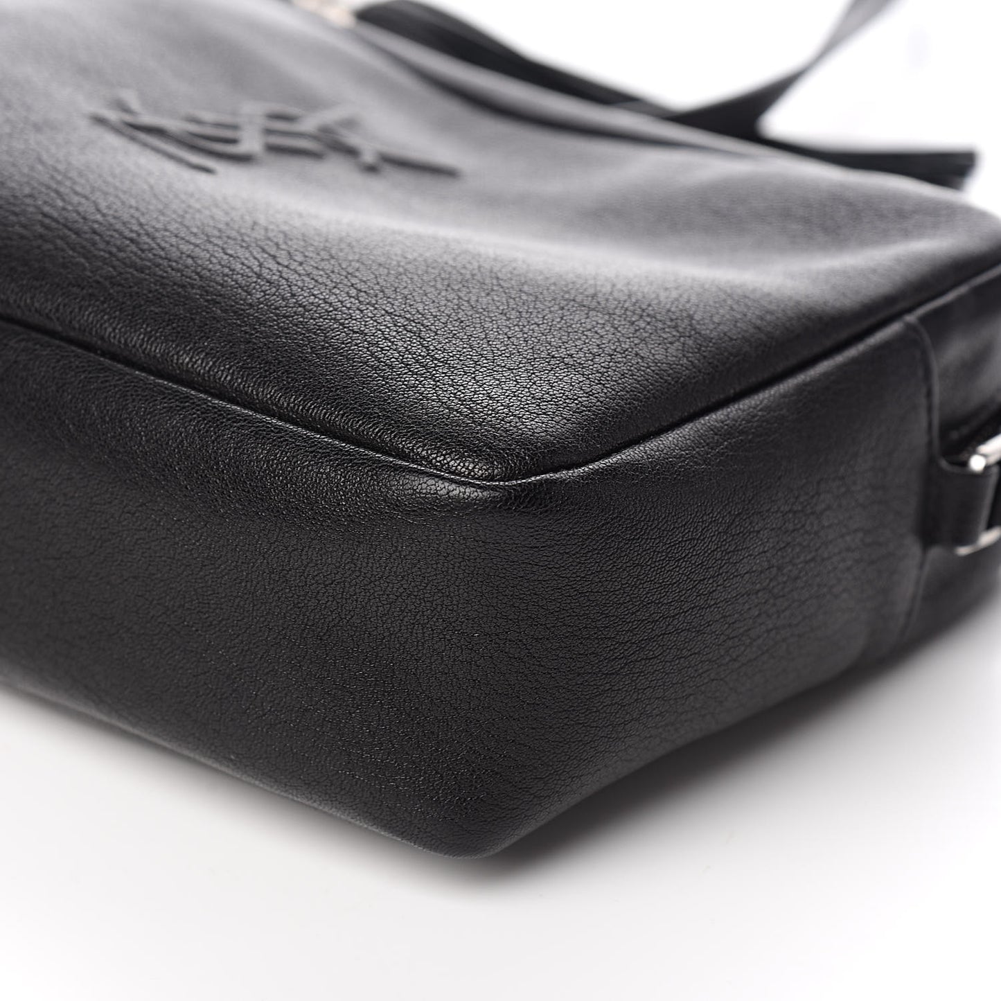 Lambskin Monogram Small Lou Camera Bag Black